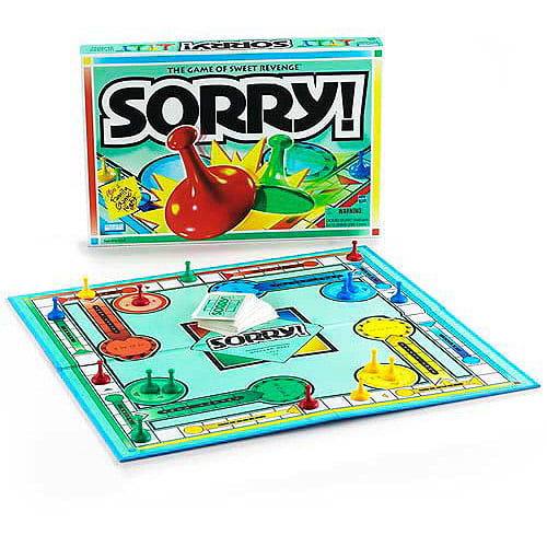 Sorry Board Game Classic Cards Slide Pawns 